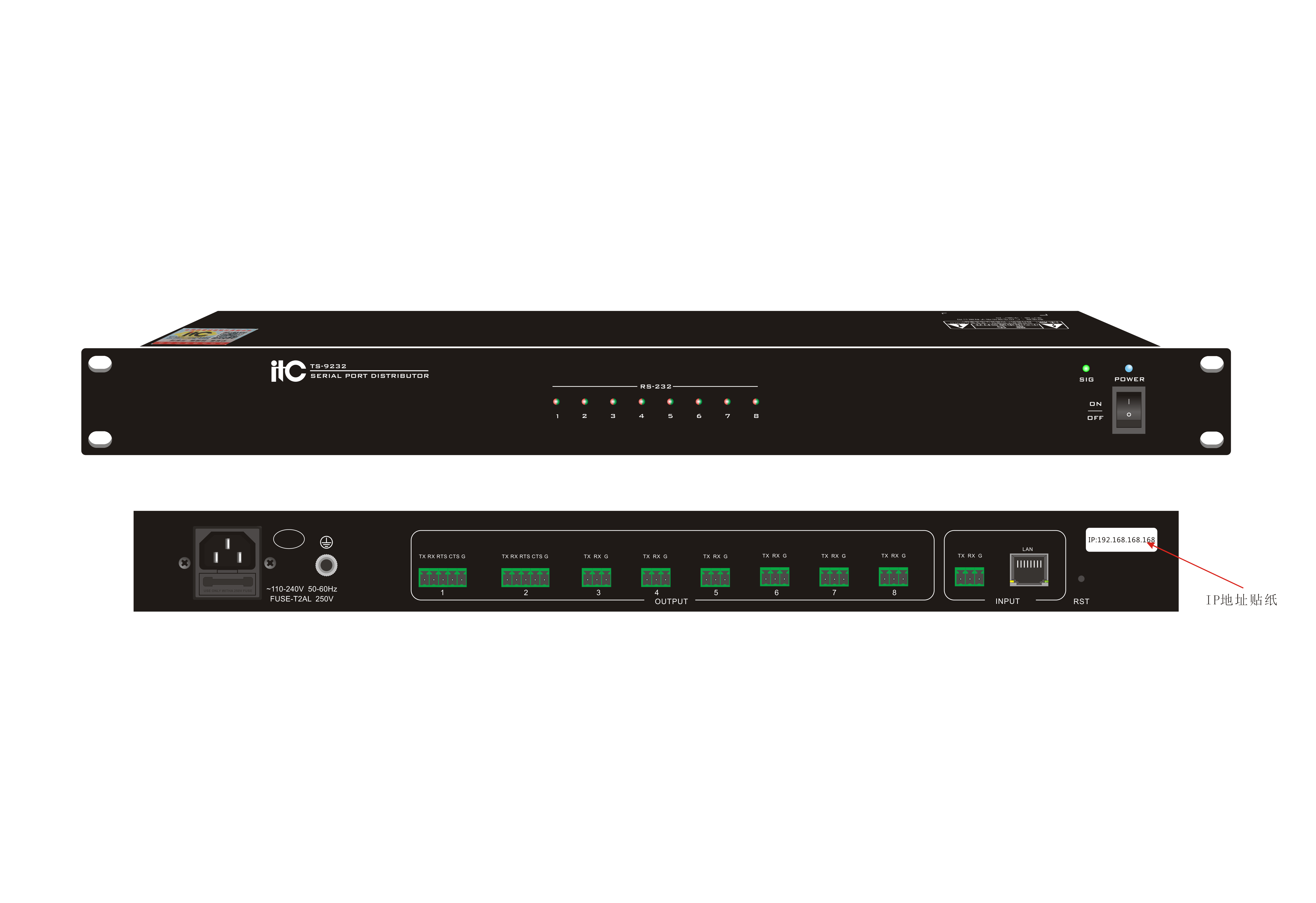 TS-9232 8-ми канальный распределитель 2022